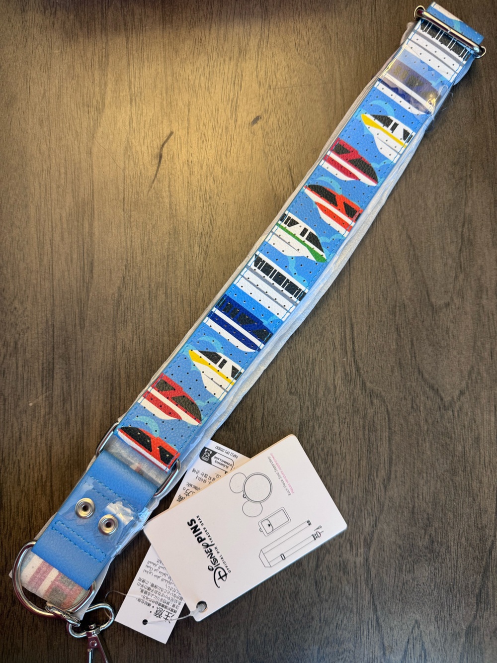 Disney Monorail Pin Adjustable Bag Strap Official Merchandise NEW